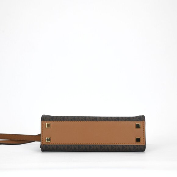 Michael Kors Scarlett Logo Extra Small East West Crossbody Bag - Brn/Acorn - Picture 8 of 11